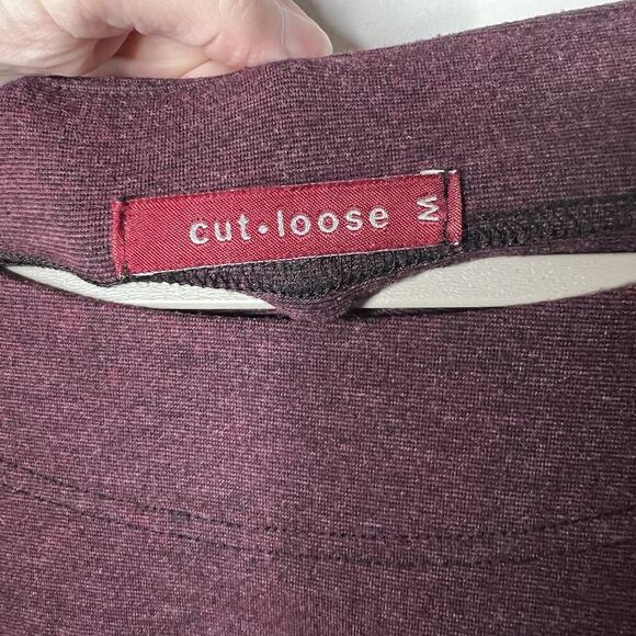 Cut Loose Dress Womens Medium Purple Long Sleeve Stretch Jersey‎ Casual - Picture 4 of 10